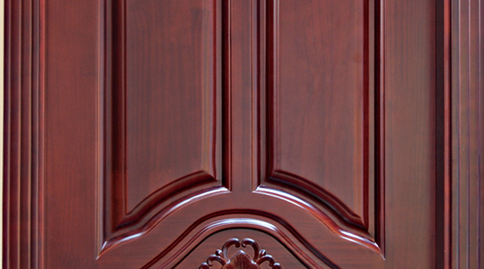 Wood door painting process